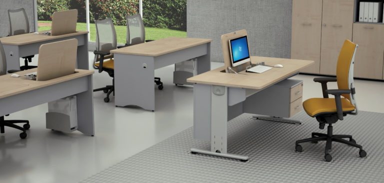 Reversible desk metallic